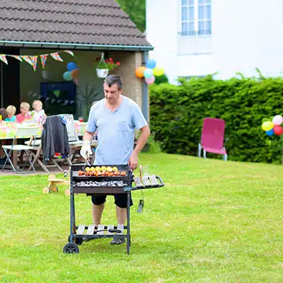 barbecue in the yard