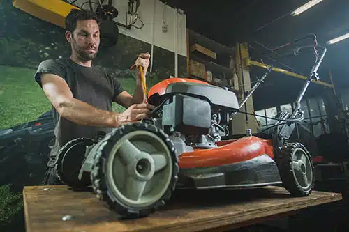 lawn mower repair in winter